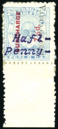 Stamp of Tonga 1896 Typewritten Surcharges 1/2d on 7 1/2d on 2d p