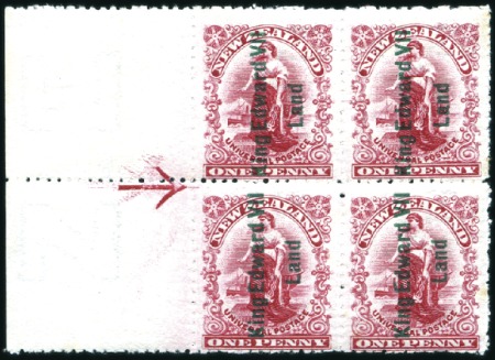 Stamp of New Zealand » Victoria Land 1908 Shackleton Expedition 1d rose-carmine (Royle 