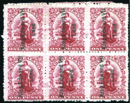 Stamp of New Zealand » Victoria Land 1908 Shackleton Expedition 1d rose-carmine (Royle 