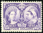 Stamp of Canada 1897 Jubilee 1/2c to $5 set of 16, mint, very fine