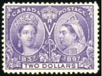 Stamp of Canada 1897 Jubilee 1/2c to $5 set of 16, mint, very fine