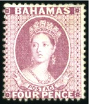 Stamp of Bahamas 1859-1965, An attractive and valualbe mint/unused 