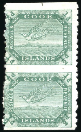 Stamp of Cook Islands 1902 Torea 1/2d blue-green, mint part original gum