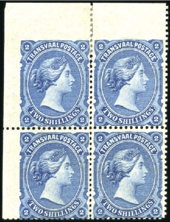 Stamp of South Africa » Transvaal 1878-80 1/2d to 2s set of 7 in top left corner blo