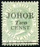 Stamp of Malaysia » Malaysian States » Johor 1884-1960, Attractive and valuable mint/unused sel