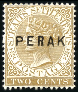 Stamp of Malaysia » Malaysian States » Perak 1880-1961, Mint/unused selection incl. 1880-81 2c 