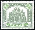 Stamp of Malaysia » Malaysian States » Perak 1880-1961, Mint/unused selection incl. 1880-81 2c 