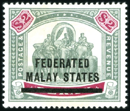 Stamp of Malaysia » Federated Malay States 1900-34, Mint selection incl. 1900 1c to 50c, $1 &