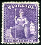 Stamp of Barbados 1852-80 Britannia Issue: Attractive and valuable u