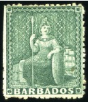 Stamp of Barbados 1852-80 Britannia Issue: Attractive and valuable u