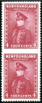 Stamp of Canada » Newfoundland 1932-38 Issue partial imperf. varieties incl. Cari