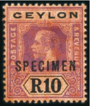 Stamp of Ceylon 1903-49 Attractive and valuable mint/unused range 