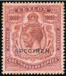 Stamp of Ceylon 1903-49 Attractive and valuable mint/unused range 