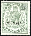 Stamp of Ceylon 1903-49 Attractive and valuable mint/unused range 