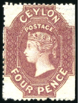 Stamp of Ceylon 1857-70 Attractive, valuable & extensive assembly 