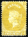 Stamp of Ceylon 1857-70 Attractive, valuable & extensive assembly 