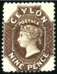 Stamp of Ceylon 1857-70 Attractive, valuable & extensive assembly 