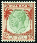 Stamp of Malaysia » Straits Settlements 1857-1937 Attractive & valuable mint/unused range 