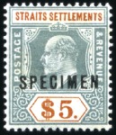 Stamp of Malaysia » Straits Settlements 1857-1937 Attractive & valuable mint/unused range 
