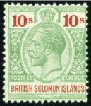 Stamp of British Solomon Islands 1907-63 Attractive mint range on stockcards showin