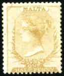 Stamp of Malta 1860-81 Attractive mint range of Queen Victoria 1/