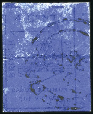 Stamp of British Guiana 1852 4c Black on Blue, fine to huge margins, Demar