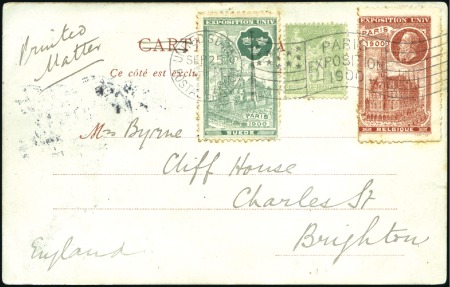 Stamp of Olympics 1900 Paris Exposition group incl. several series o