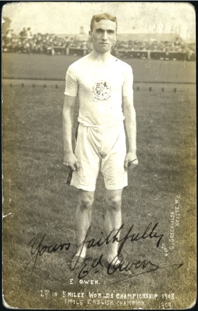 Stamp of Olympics 1908 London collection with better items incl. ppc