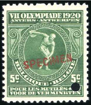 Stamp of Olympics » 1920 Antwerp 1920 Antwerp collection incl. 1920 Olympic specime