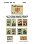 Stamp of Olympics 1924 Paris collection incl. France & Colonies 1924