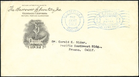 Stamp of Olympics 1932 Los Angeles collection incl. 22 covers (with 
