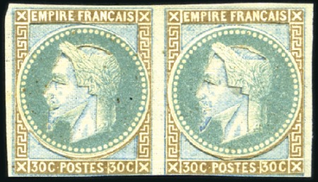 Stamp of France 1863-71, Lot de 20 coussinets d'impression : 30c L