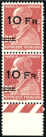 Stamp of France 1928 Ile de France, variété SURCHARGE ESPACEE tena