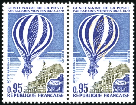 Stamp of France 1871 Centenaire de la poste par ballons montés, va