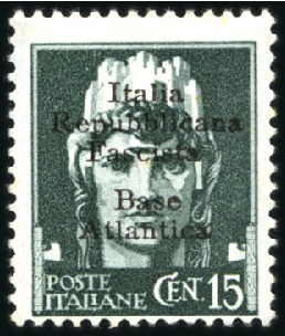 Stamp of France » Guerre Base navale italienne de Bordeaux, 1943-44 15c ver
