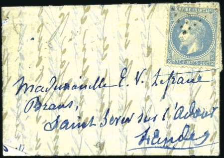 Stamp of France » Guerre de 1870-1871 Pli confié du VICTOR HUGO daté de Paris 17.10.70 p