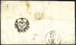 Stamp of France » Guerre de 1870-1871 1870 Ballon pour MONACO avec 20c Lauré de Paris 24