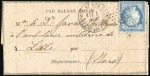 Stamp of France » Guerre de 1870-1871 Ballon-Poste n°1 avec 20c Siège de Paris 01.11.70 