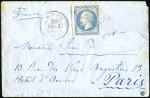 Stamp of Colonies françaises » Monaco 1862 Lettre de Monaco pour Paris avec 20c Empire N