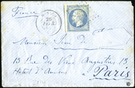 Stamp of Colonies françaises » Monaco 1862 Lettre de Monaco pour Paris avec 20c Empire N