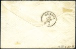 Stamp of Colonies françaises » Monaco 1876 Lettre pour l'Italie avec Yv. 56 en paire obl