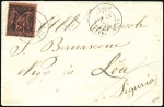 Stamp of Colonies françaises » Monaco 1879 Lettre avec 25c Sage noir sur rouge obl. càd 