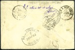 Stamp of Colonies françaises » Monaco 1882 Lettre recommandé avec Sage 25c bistre sur ja