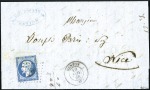 Stamp of Colonies françaises » Monaco 1860 Lettre avec 20c Empire ND obl. PC4220, càd Me