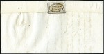 Stamp of Colonies françaises » Monaco Rare marque POLICE DES CITRONS au dos d'une lettre