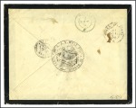 Stamp of Colonies françaises » Monaco 1856 Très rare cachet orné "Cabinet SAS Mgr LE PRI