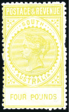 Stamp of Australia » South Australia 1886-96 High values £4 lemon mint hr, very fresh c