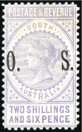 Stamp of Australia » South Australia OFFICIALS: 1891 2s6d pale violet fine and fresh mi