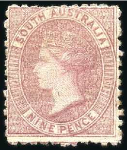 Stamp of Australia » South Australia 1876-1900 Wmk broad star 9d rose-lilac with variet