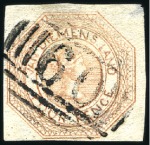 Stamp of Australia » Tasmania COLLECTIONS: 1853 Courier selection incl. three 1d